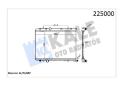 Radyatör Brazing Kalın Tip Peugeot 206 1.6i-1.4hdı 98 380x538x26 Mek. - 9835996080-1331.LS-1330.N7-1330.F4