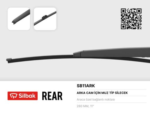 Silecek Süpürgesi Arka Muz Tipi 280mm Mını Paceman 09/12 Volvo V40 Iı 08/12