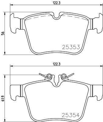 Fren Balatası Arka Mercedes C-class W205 S205 C205 A205 - A0004209403