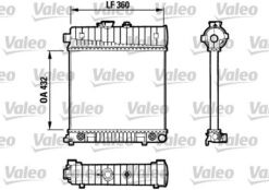 Motor Su Radyatoru Mercedes M111 W202 S202 W210 S210 Klımasız - A2025006103