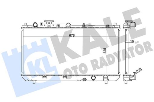Radyatör Mazda 323 F Vı Al-pl-brz 325x678x22 - ZL0515200-ZL0115200A-ZL0215200