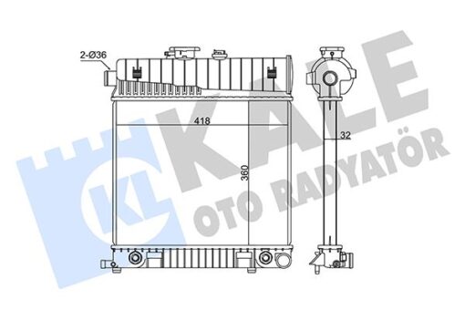 Motor Su Radyatoru Mercedes M111 W202 S202 W210 S210 Klımasız - A2025006103