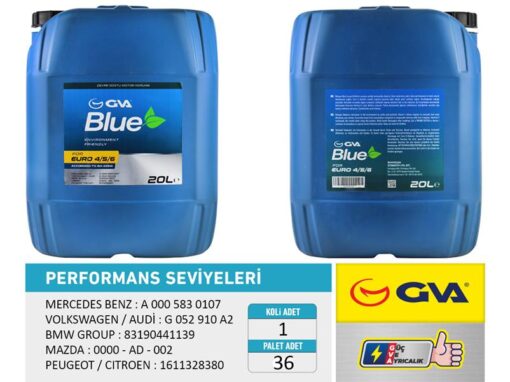 Gva Blue Sıvısı 20 Lt Euro 4-5 / Binek Euro 6 - OSM99920