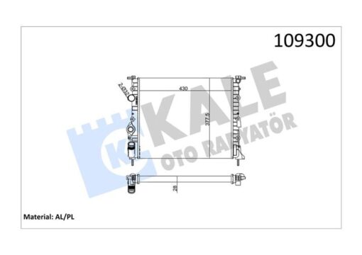 Radyatör Mgn-scenıc 1.6 1.4 E7j 2 Sıra Al Pl Sistem - 7700838134-7700836301-7702258282