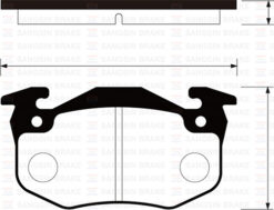 Arka Fren Balata Renault R9 R19 Megane I / Clıo I Iı / Peugeot 106 96- 206 00- 306 97-01 / Cıtro En Saxo 96- / Xsara 97- İnce Tip - 7701203668-701204845-WVA20635