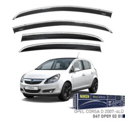 Kromlu Cam Rüzgarlığı Opel Corsa D 2007- 4lü