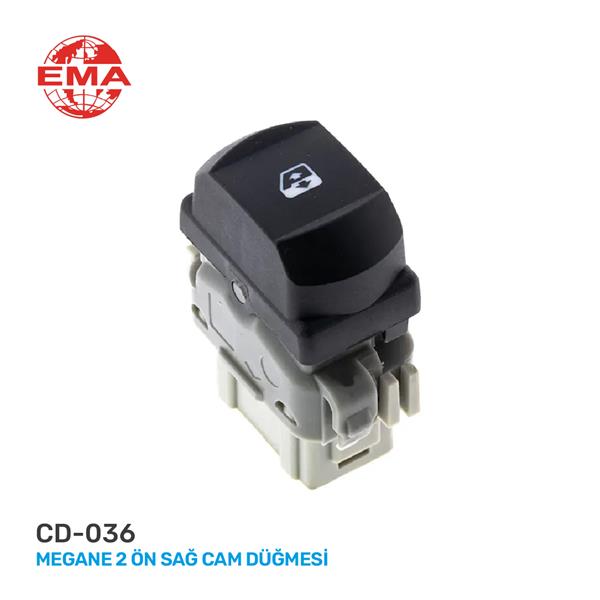 Cam Açma Anahtarı Megane Iı Ön Sağ Tekli - Yolcu - 8200442266