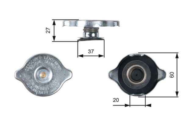 Radyator Yedek Su Depo Kapagı Mercedes W124 W201 W202 W210 W126 W140 W461 W463 W638 - A1245000406