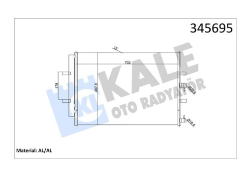 Klima Radyatoru Kondenseri Transit Custom V362 12 Transıt V363 14 2.2 Tdci 717x467 Al Al - BK2119710AB-1778169-BK2119710