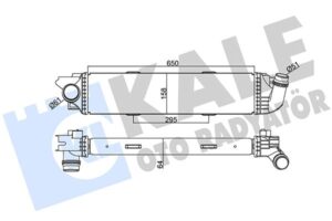 Turbo Radyatörü Renault Trafıc Iıı-opel Vıvaro 1.6dcı 650x157x64 - 144960050R-93868349-144962019R