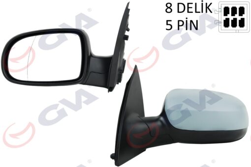 Dış Dikiz Aynası Sol Corsa C 01 Elektrikli Isıtmalı Astarlı Asferik 5 Fiş Vm-200ehpal - 1428304-1428856-1426527