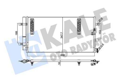 Klima Kondenseri A4-a5-a6-a7-q5 Al/al 645x344x16 - 8K0260403M-8K0260403E-8K0260403D