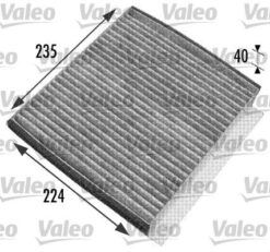 Polen Fıltresı Mercedes Ml-class W163 98 05 Karbonlu - A1638350247