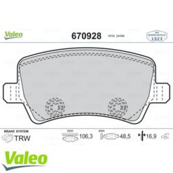 Arka Fren Balatası S-max 09 06 Galaxy Iıı 06 Volvo S60 10 S80 06 V60 -v70 06 Xc60 08 Xc70 06 Range Rover Evoque 11 - 6G912M008FD-30794554-LR027129