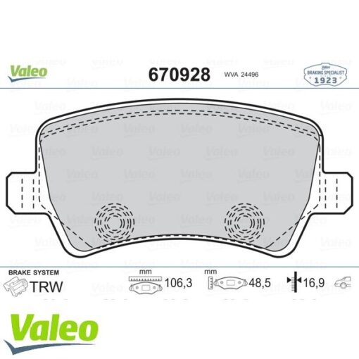 Arka Fren Balatası S-max 09 06 Galaxy Iıı 06 Volvo S60 10 S80 06 V60 -v70 06 Xc60 08 Xc70 06 Range Rover Evoque 11 - 6G912M008FD-30794554-LR027129