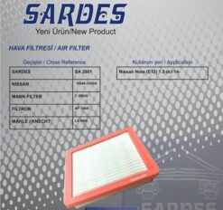 Hava Filtresi Nıssan Note E12 1.5 Dci 14 - 165463VD0A