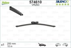Silencio Vr263 X1 250mm Arka Scırocco Silencio X-trm Flat Blade Muz Tipi Silecek Binek - 1S6955427-1K8955427A-1K8955427C