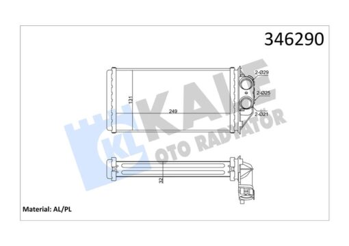 Kalorifer Radyatörü 307 00 249x130x33 - 6448.K4