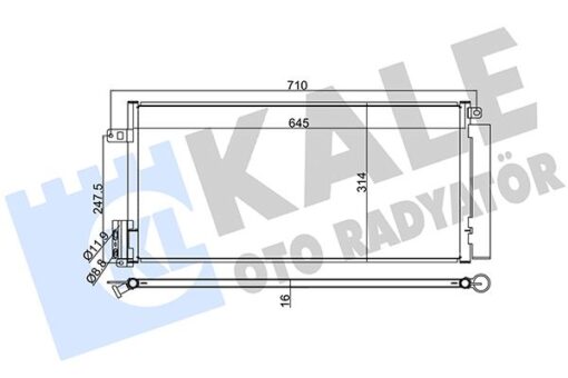 Klıma Radyatoru Opel Corsa D-combo 06 Fıat Grande Punto-bravo Iı-lınea 1.3-1.7 Cdtı-mtj 1.6t Al/al 625x295x16 - 95514601-1850168-55700408-93168140