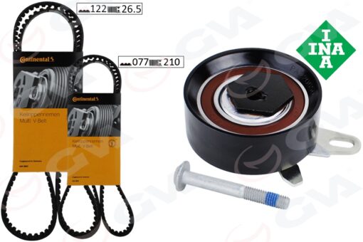 Triger Seti 122x26.5-077x210 Transporter T4 2.4d 90-03 Aja K065323xs 2 Kayış 1 Gergi - 074198119A-074198119F-074198119J