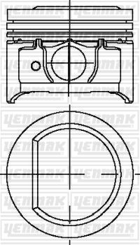 Pıston Segman Std 7600mm Escort Clx 16 Zetec 95 01 - 8770817-8778630000-8778630002