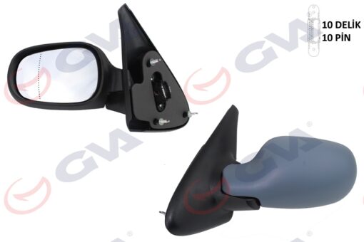 Dış Dikiz Aynası Sol Megane 99 Elektrikli Isıtmalı Astarlı Asferik 5 Fiş Vm-129ehpal - 7700431469