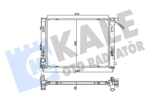 Motor Su Radyatörü Nıssan Mıcra V K14 16 Juke F16 19 Renault Clıo V 19 Captur Iı 20 1.0 Tce - 214106666R-214105FA0B-866000326