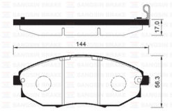 Ön Fren Balata Chevrolet Epıca 2.0l 2.5l 06- - 96475027-96952179-WVA24864