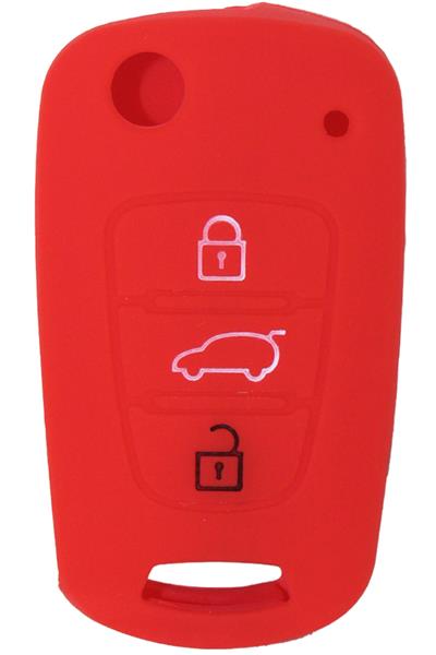 Kontak Anahtar Kumanda Koruyucu Kılıf Silikon Kırmızı Hyundaı Accent Era-ı20-ı30-elentra-tucson Kıa Rıo-ceed-pıcanto-sportage - HMA073-K