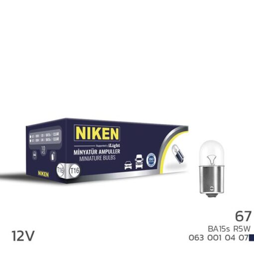 Nıken T16 Mınyatur Ampul R5w Ba15s 12v 10lu