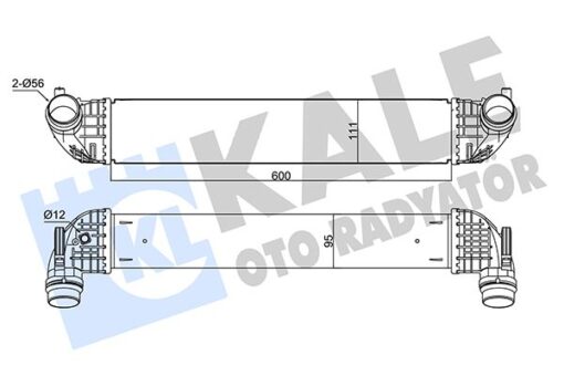 Intercooler Opel Astra K Intercooler Al/brz 600x111x95 - 13356681-39109103-39185908