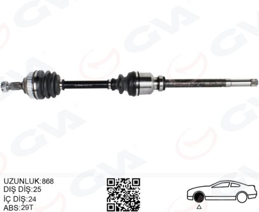 Komple Aks Ön Sağ Psa Partner 5.5f 2.0 Hdı Abslı 96-08 - 3273.7X-3273.0S-3273.AA