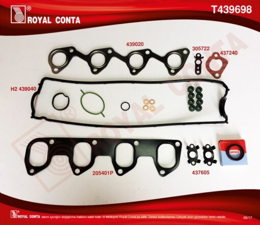 Motor Ust Takım Conta Reınz Keçeli S.lastikli Connect 1.8 Tdcı 02 14 Focus I 98 04 1.8 Td - 2M5Q6008AAT-T146629