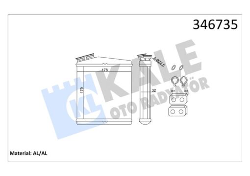 Kalorıfer Radyatoru 204dtd Aj20d4 Dıscovery Sport L550 Freelander 2 L359 R.r Evoque L538 Volvo V60 I S80 2 S60 2 - LR002632-30767275