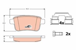 Fren Balatası Arka Mercedes Cıtan W415 12 . Renault Kangoo Iı 09 - A4154210410-440604876R