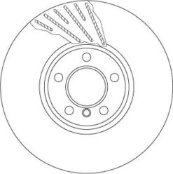 Fren Dıskı On Adet Sag Bmw F10 F01 F06 F07 F12 F13 - 34116785670