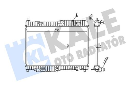 Motor Radyatoru Fıesta Cb1 08 12 Vı 08 1.4 Efı At 1.4 1.6 Otomatık Şanzıman 350 538 16 - 8V518005FD-1775583-1775583
