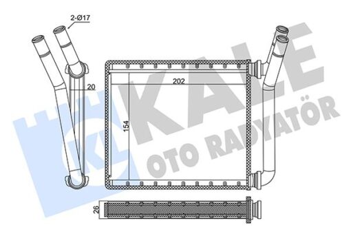 Kalorifer Radyatörü Toyota Hılux Vıgo 2.5l 2kdftv Kun15. Kun25. Kun35 3.0l Kun26 05-15 - Aleminyum - 871070K050