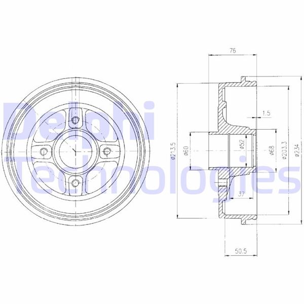 Arka Fren Kampanası Megane I-clıo Iı Symbol Iı-logan Mcv-sandero Abs Siz 1.2-1.6-1.5-twng Iı Rulma - 7700827866-8200243735-7700428821