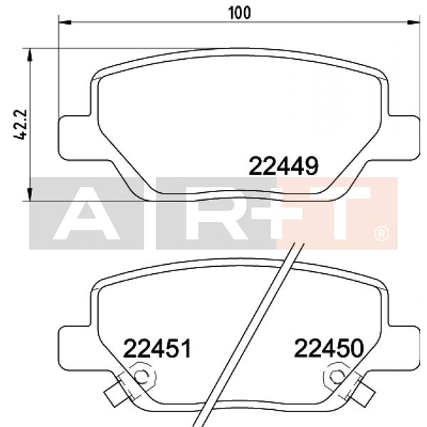 Arka Balata Fıat Egea 16 1.3d Mtj 1.4 1.6e-torq 1.6d Mtj - 77367717
