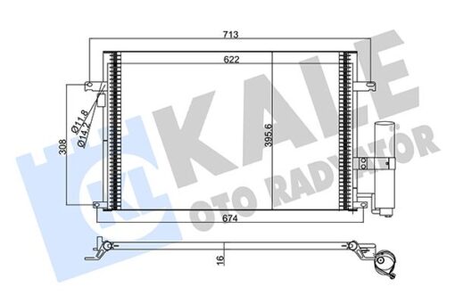 Klima Kondenseri Chevrolet/daewoo Lacettı-nubıra Al/al 622x407x16 - 96837834-96484931