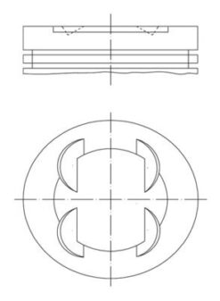 Pıston Segman 86.4 Mm Bmw S50 B32 E36 M3 3.2 - 11251404821-1405264