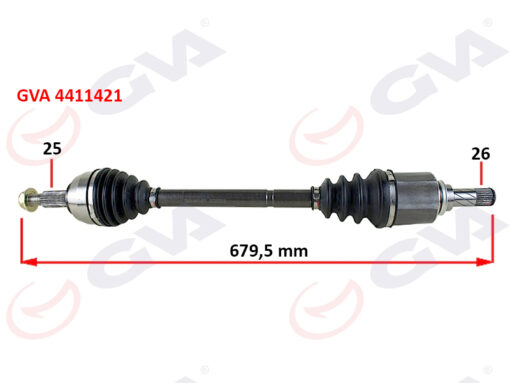 Komple Aks Sol Megane 3-fluence 1.5 Dci 6 Vites 09 680mm - 8200847584-391016204R