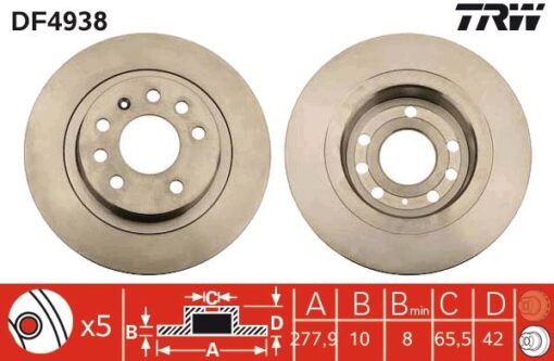 Arka Fren Aynası Astra H Gtc 2.0t 04 14 Zafıra B 05 15 277.9x10x5dl Dolu - 93184247-569122-95526640-13196065