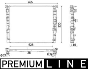 Motor Su Radyatoru Premıum Lıne Bmw B48 G30 F90 G31 G32 G11 G12 - 17118743664