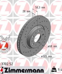 Ön Fren Aynası Volvo S60 00-10 S80 98-06 V70 97-07 Xc70 00-07 305x25x5dlx Büyük Tip Delikli -986478494-df4053s - 274170-274559-31262707-31262716