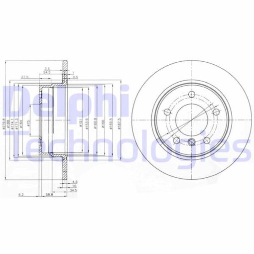Fren Dıskı Arka Bmw E81 E87 05 11 - 34216855001