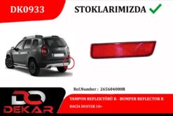 Tampon Reflektörü R Dacia Duster 10 - 265604000R