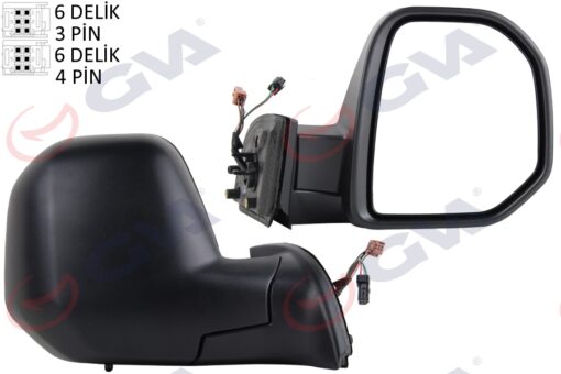 Dış Dikiz Aynası Sağ Berlıngo-partner 08 Elektrikli Isıtmalı Sensörlü Konveks Vm-6118ehsr - 8153.TQ-8153.TT