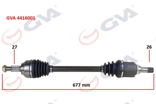 Komple Aks Sol Kangoo 3 1.5 Dci 08- 677mm - 8200687739